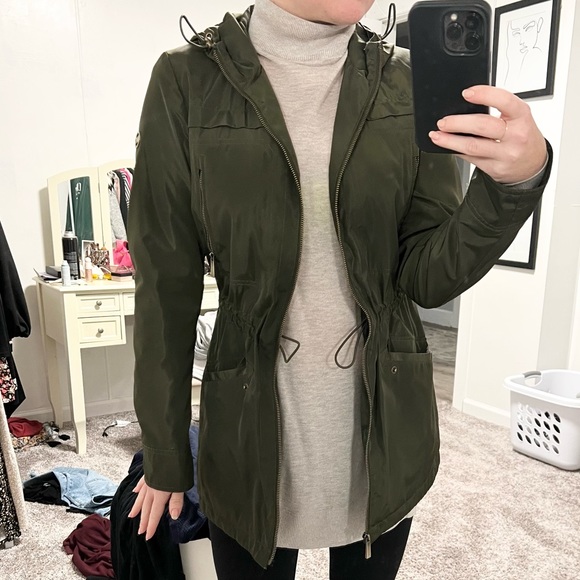 MICHAEL KORS GREEN ZIP UP JACKET SIZE XS - Picture 2 of 7